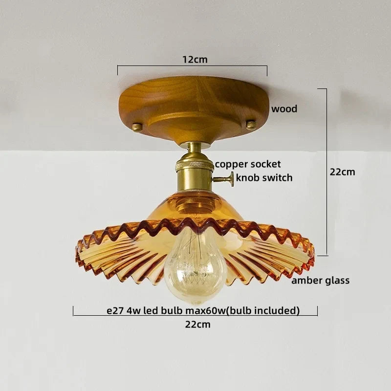 Decorbites™ Glas-Kupfer-LED-Deckenleuchte im modernen Stil für die Heimdekoration und das Restaurant