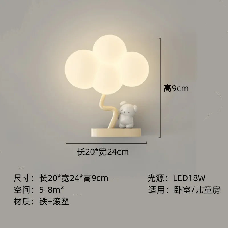 Decorbites™ Kinderzimmer LED-Tier-Wandlampen - Affe Hase Wolke Design