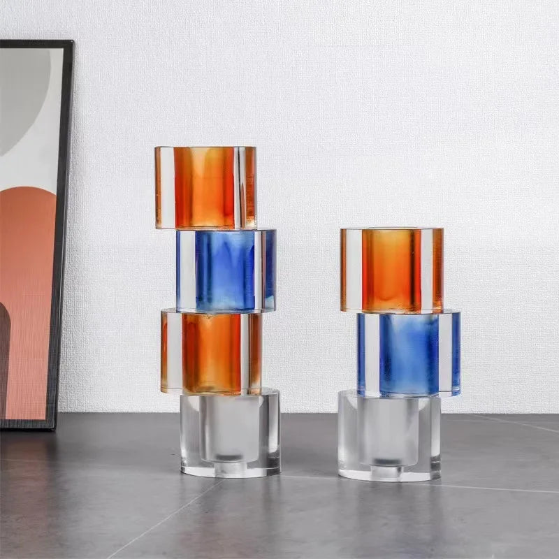 Decorbites™ Klarer Kristall-Mosaik-Vase – Heimdekoration Terrarium Blumentopf