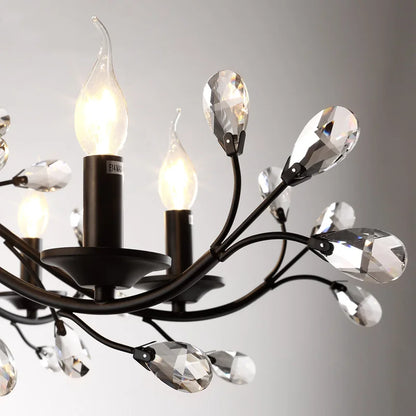 DecorBites™ Crystal LED Chandelier for Home Lighting in Bedroom Living Room Dining Kitchen