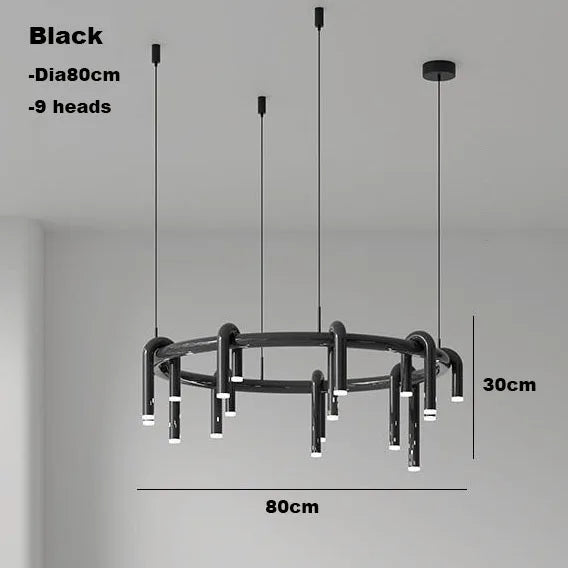 Decorbites™ Kreisförmige Ring-Anhängerleuchten - LED-Kronleuchter für Wohnzimmer zu Hause & Restaurant