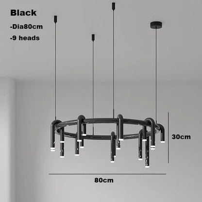 Decorbites™ Kreisförmige Ring-Anhängerleuchten - LED-Kronleuchter für Wohnzimmer zu Hause & Restaurant