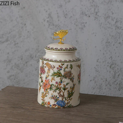 Decorbites™ Libellendeckel-Aufbewahrungsglas - Runder Kosmetik-Schmuckkasten Bonbonpot Aroma-Dose