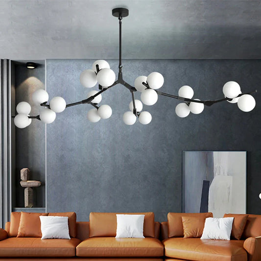 Decorbites™ Glasball-LED-Kronleuchter Molekulares Pendellicht für Wohnzimmer, Esszimmer und Schlafzimmer