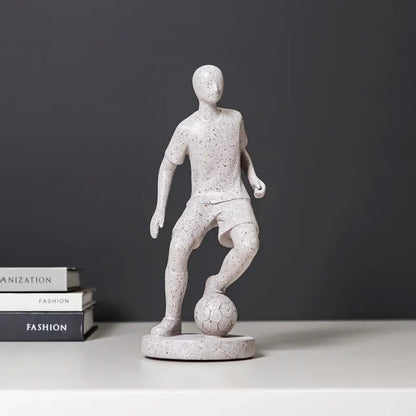 DecorBites™ Abstract Sports Player Sculpture Set Grey/White Figurines Home Decor