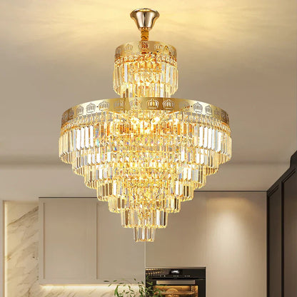 Decorbites™ Kristall-Duplex-Kronleuchter für luxuriöse hohle Wohnzimmer-Dekoration