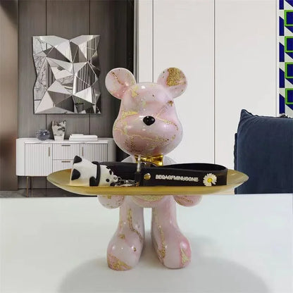 DecorBites™ Graffiti Bear Statue Ornament for Modern Home Decor