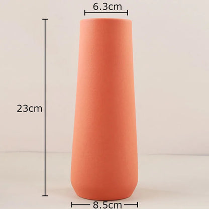 Decorbites™ Gradient Keramik Vase Zylinder Schreibtischdekoration Blumenvasen Modernes Raumdekoration