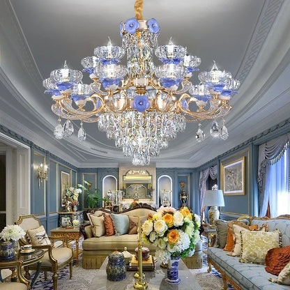 DecorBites™ Crystal Candle Chandelier for Living Room, Bedroom, and Dining Room