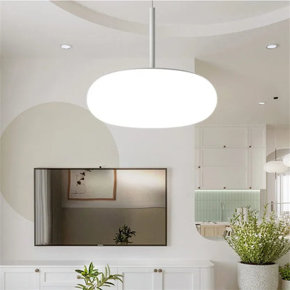 DecorBites™ Itka Pendant Lamp - Minimalist White Lamp Shade for Dining Table, Bedroom, Kitchen
