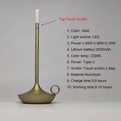 Decorbites™ LED-Leuchtleiste-Tischlampe: Wiederaufladbare Schreibtischlampe für Zuhause, Büro, Studierzimmer, Schlafzimmer