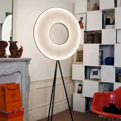 DecorBites™ Dix Heures Round Fabric LED Pendant Light for Parlor, Hotel, and Dining Room