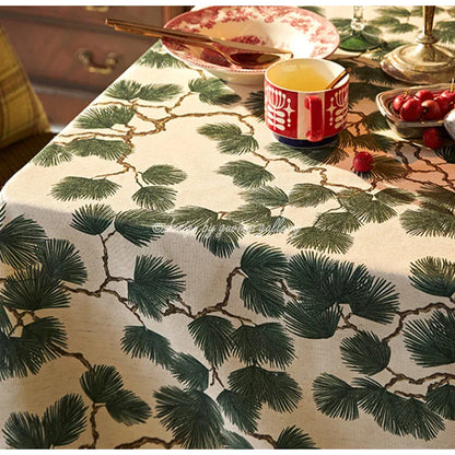 Decorbites™ Japanische Kieferntischdecke - Luxuriöse Baumwoll-Leinen-Textur Vintage-Kunst