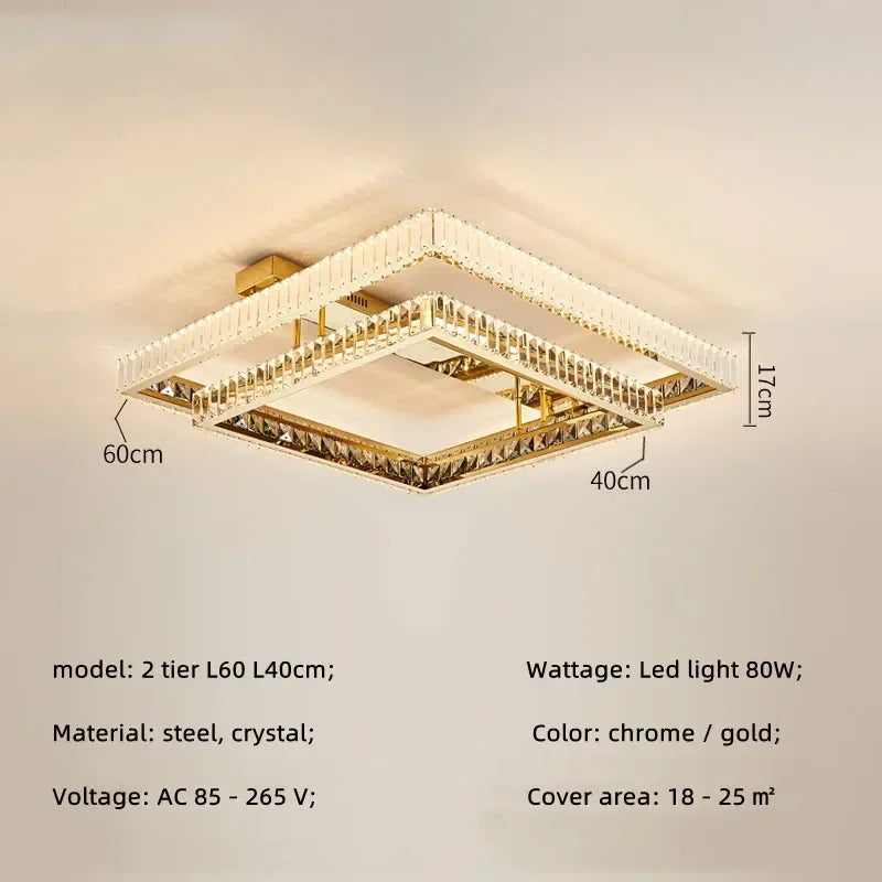 Decorbites™ Kristall-LED-Deckenleuchter: Intelligente, dimmbare Beleuchtung für das Schlafzimmer