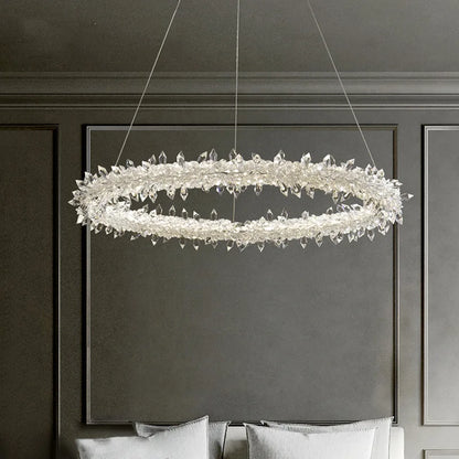 Decorbites™ Luxus-Kristall-Hängeleuchte - Dimmbare LED Art-Deco-Kreislamp