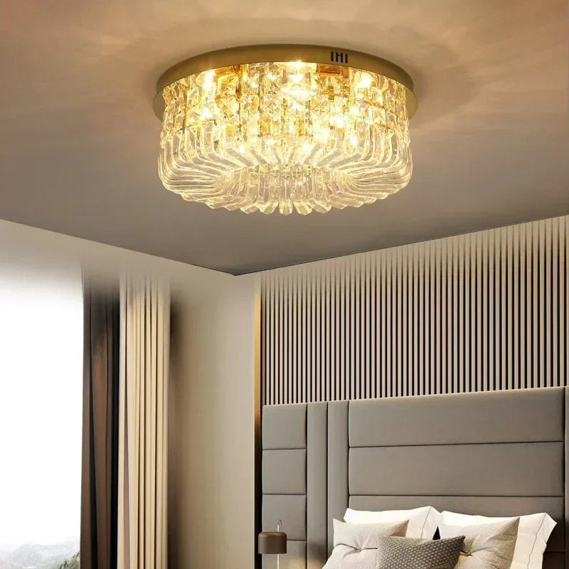 Decorbites™ Gold Kristall-Deckenleuchter - Moderne LED-Pendantbeleuchtung für Wohn- und Esszimmer