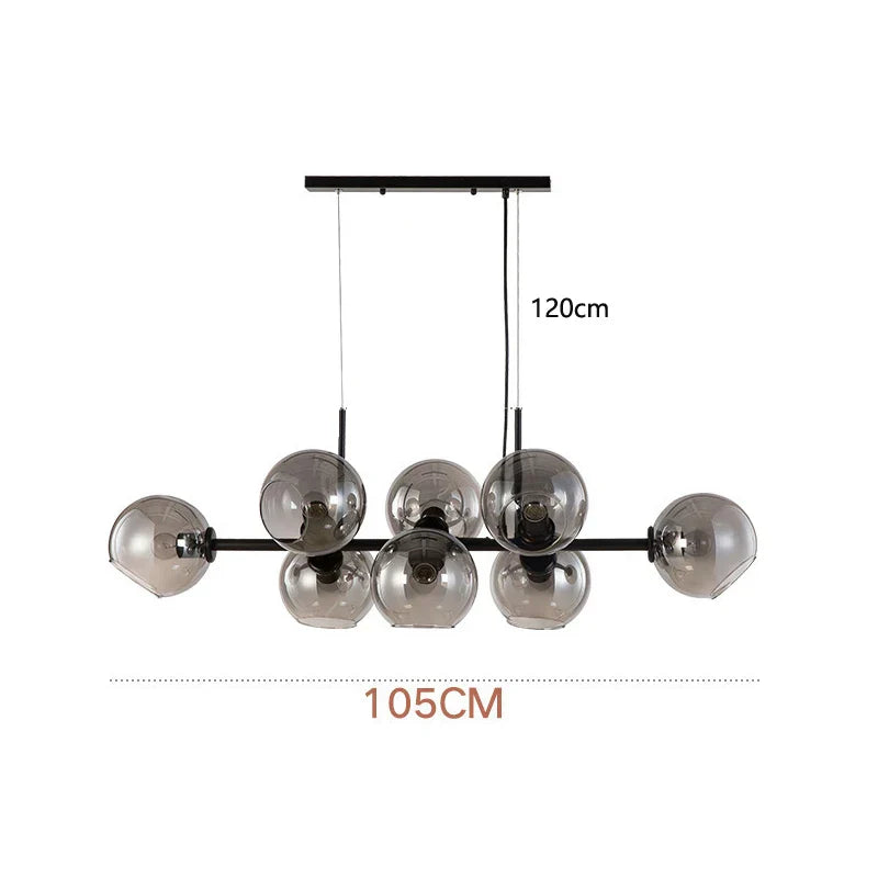Decorbites™ Glas-Kugelleuchter für Esszimmer, Wohnzimmer und Küche