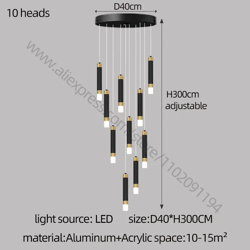 Decorbites™ LED-Kronleuchter: Modernes nordisches Acryl-Luxusbeleuchtung für die Hausdekoration