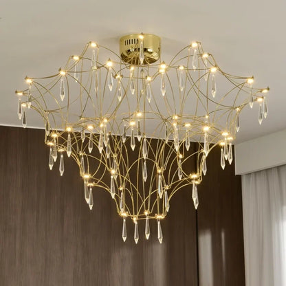 Decorbites™ Deluxe Kristallstern-Lampe: Designer-LED-Beleuchtung für modernes Wohnzimmer & Villa