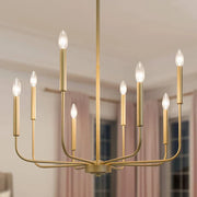 Gold Black Retro Chandelier