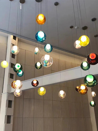 Decorbites™ Glas-Glas-Pendant-Lampen 16PCS LED dimmbarer Hänge-Lampe Vintage Sputnik