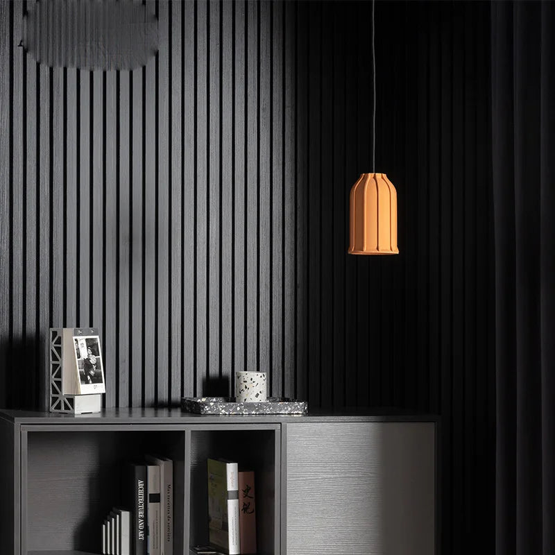 DecorBites™ Cement Pendant Lamp: Nostalgic Industrial Style Hanging Light for Home Decor