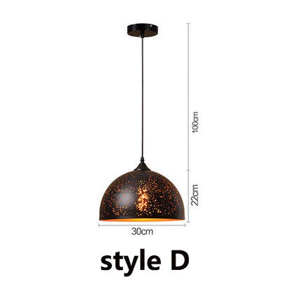 DecorBites™ Etched Wrought Iron Chandelier, Industrial Style LED Lighting Fixture
