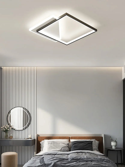 DecorBites™ Geometric LED Ceiling Lamp | Modern Nordic Bedroom Study Light