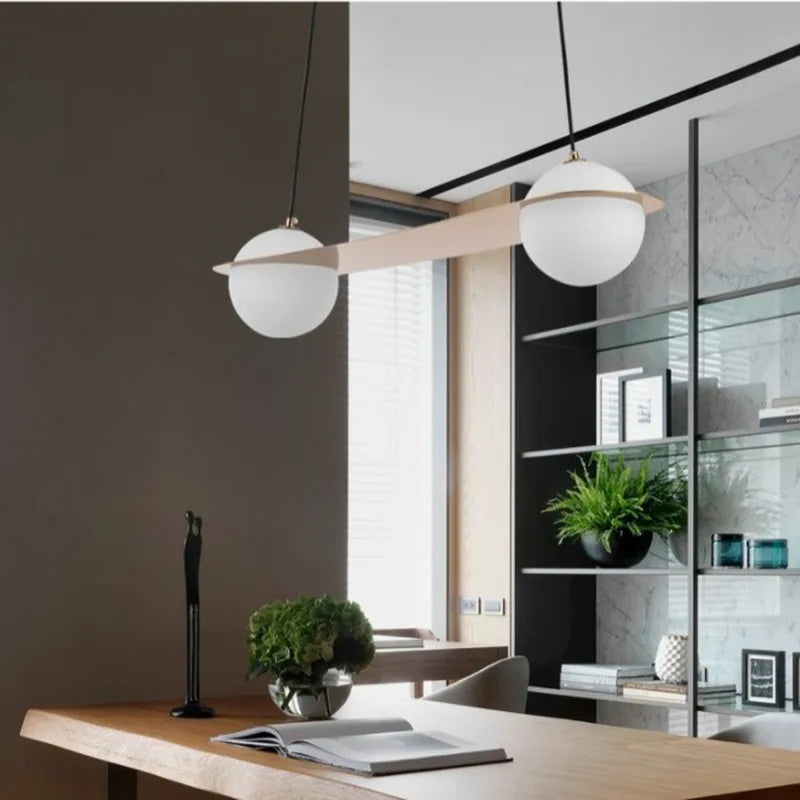 Decorbites™ Glasballen-Geometrischer Kronleuchter: Moderner Nordischer Küchenbüro-Hängelampen