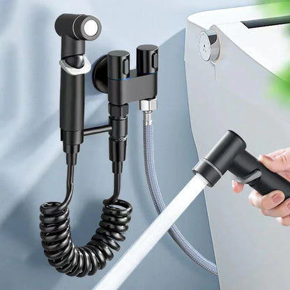 Decorbites™ Hygienischer Bidet-Sprüher mit Doppelauslassventil und Duschkopf