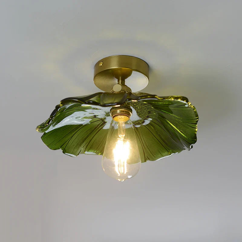 Decorbites™ Grüne Glas-LED-Deckenleuchte für die Beleuchtung von Wohnzimmer, Flur und Heim