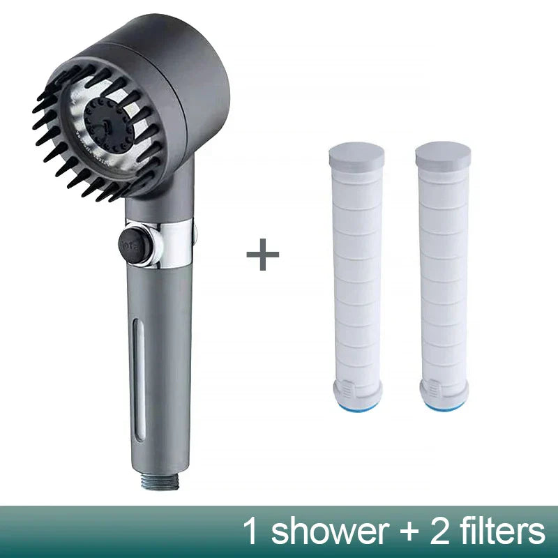 Decorbites™ 3-Modus Hochdruck-Handbrause mit Stopp-Taste - Badezimmerspray-Düse
