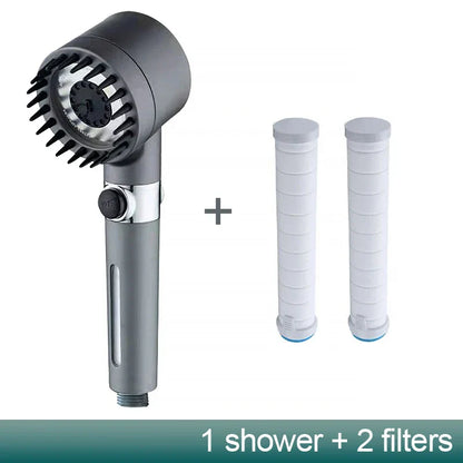 Decorbites™ 3-Modus Hochdruck-Handbrause mit Stopp-Taste - Badezimmerspray-Düse