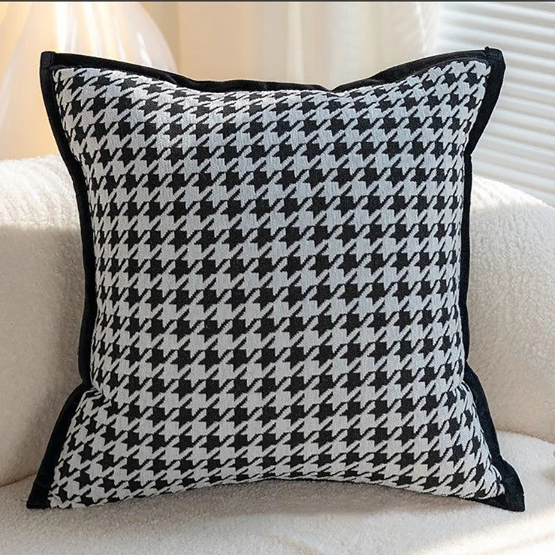 Decorbites™ Hundszahn-Jakard-Kissenbezug 45x45 cm – Nordisch einfacher dekorativer Wurf-Kissenbezug