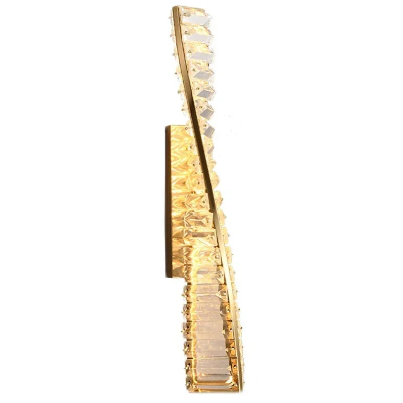 DecorBites™ Crystal LED Wall Lamp for Luxury Bedroom and Living Room Lighting