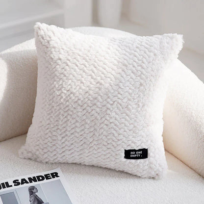 DecorBites™ Geometric Texture Plush Cushion Cover - Modern Nordic Style Pillow Cases