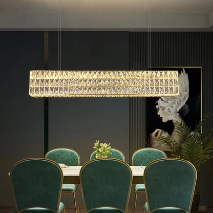 DecorBites™ Crystal Circle Pendant Chandelier - Luxury Lighting for Interior Decoration
