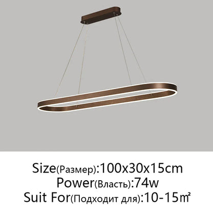 DecorBites™ LED Aluminum Ceiling Chandelier for Kitchen Living Room Modern Nordic Design