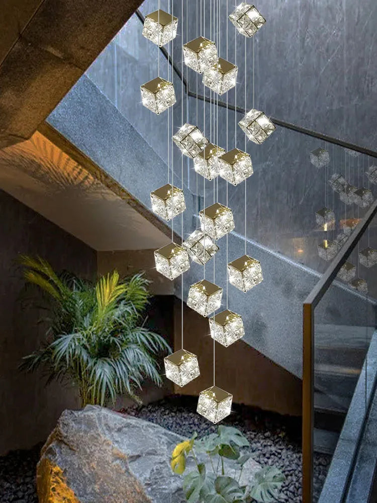 Decorbites™ Kristall Moderne Kronleuchter für Wohnzimmer Luxus-Loft LED-Beleuchtung Treppenhaus-Kronleuchter