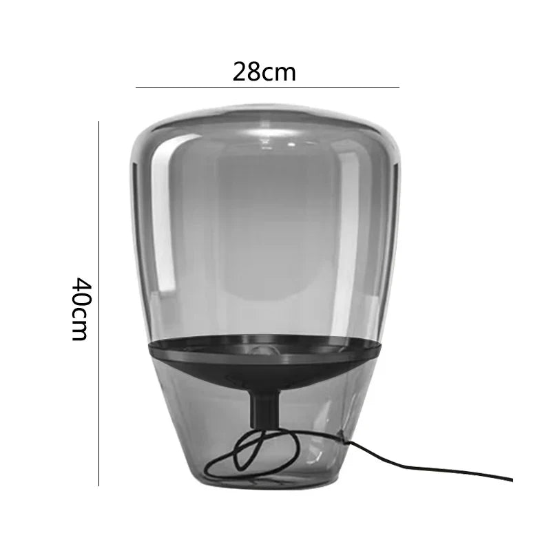 Decorbites™ Glas-Tischlampen Innenraum-Nachttischlampe für Wohnzimmer LED-Beleuchtung