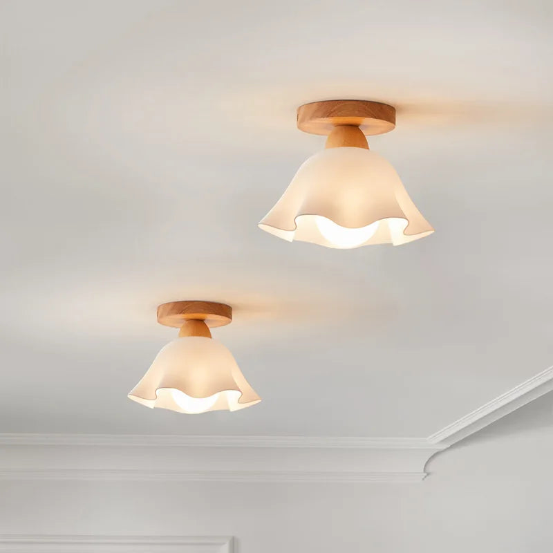 DecorBites™ LED Wood Acrylic Ceiling Lamp Modern Art Decor Light Fixture