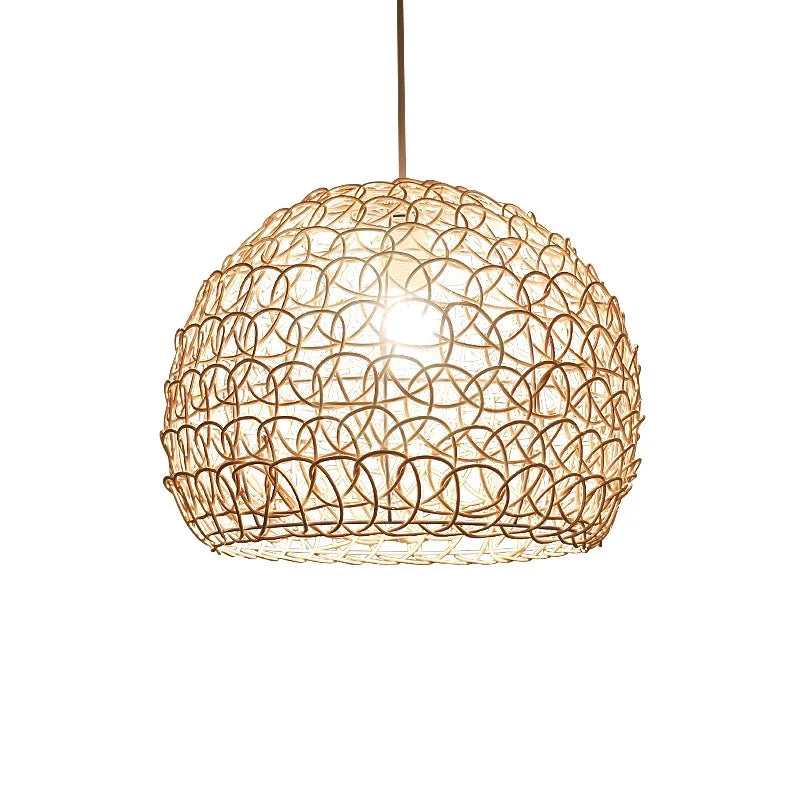 Decorbites™ Handgewebte Rattan-Hängeleuchter Bambus Moderne Wohnzimmer-Dekoration