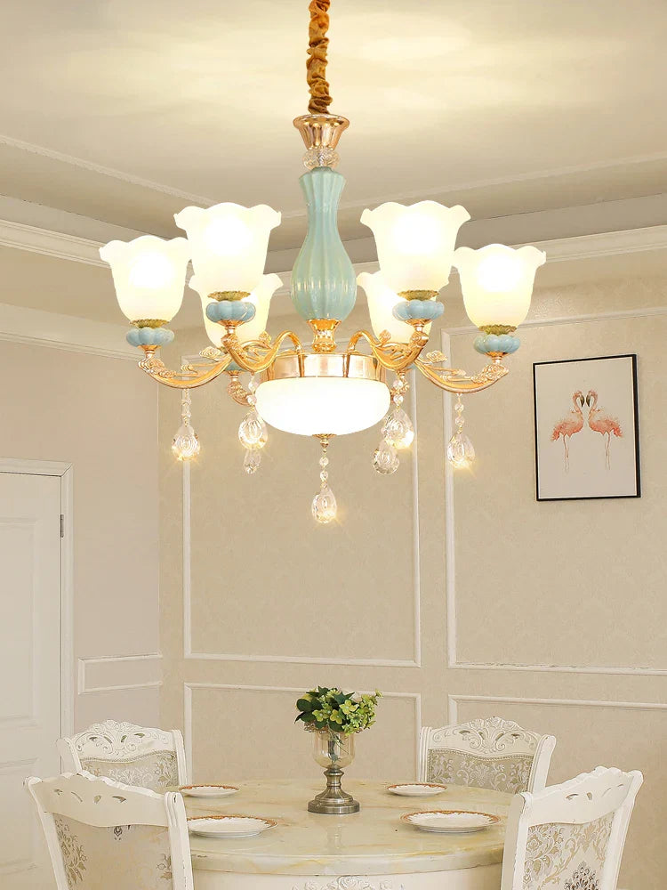Modern European Chain Chandelier