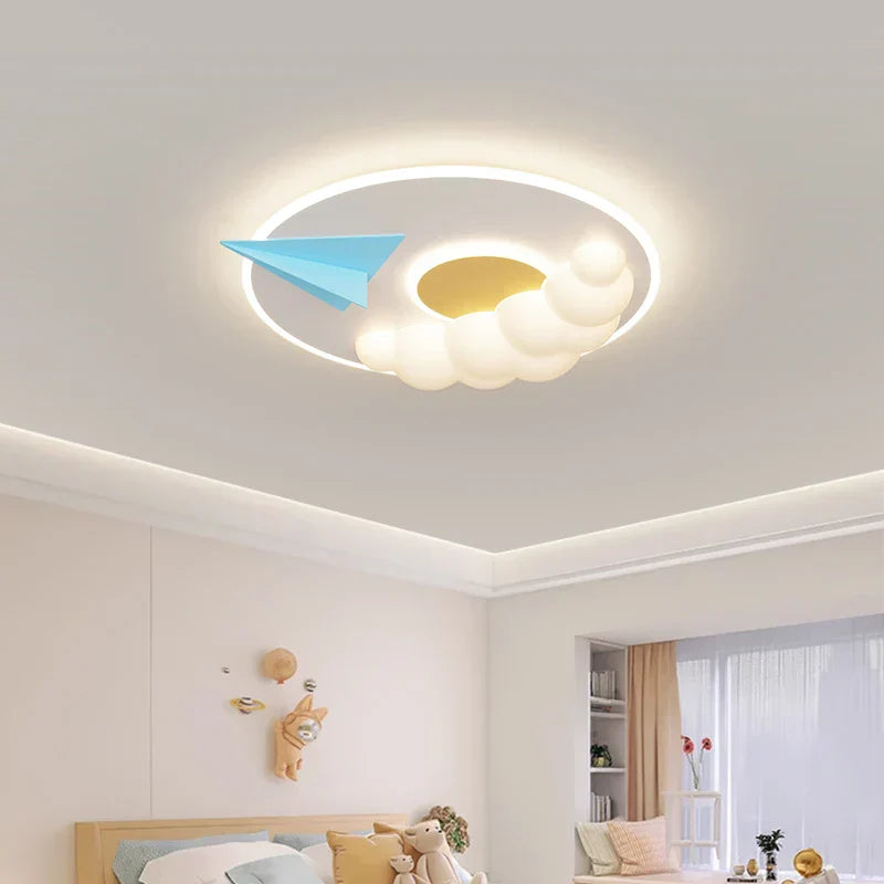 DecorBites™ Cloud Airplane Chandelier Kids Bedroom Ceiling Light Fixtures