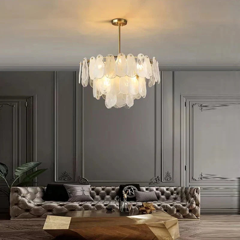 Decorbites™ Wolkenverglasungs-Kronleuchter: Moderne LED-Lüster für Innenbeleuchtung im Wohnzimmer-Dekor
