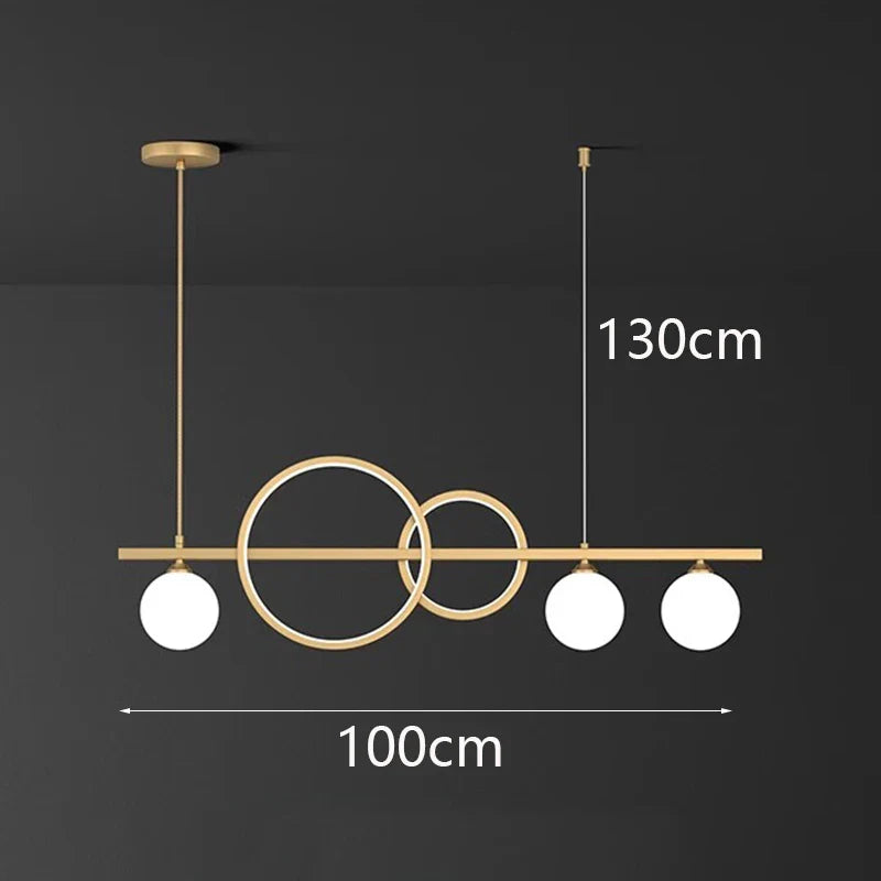 Decorbites™ Elegante Kronleuchter Esszimmer-Pendelleuchte Deckenleuchte für Salon und Heimdekoration