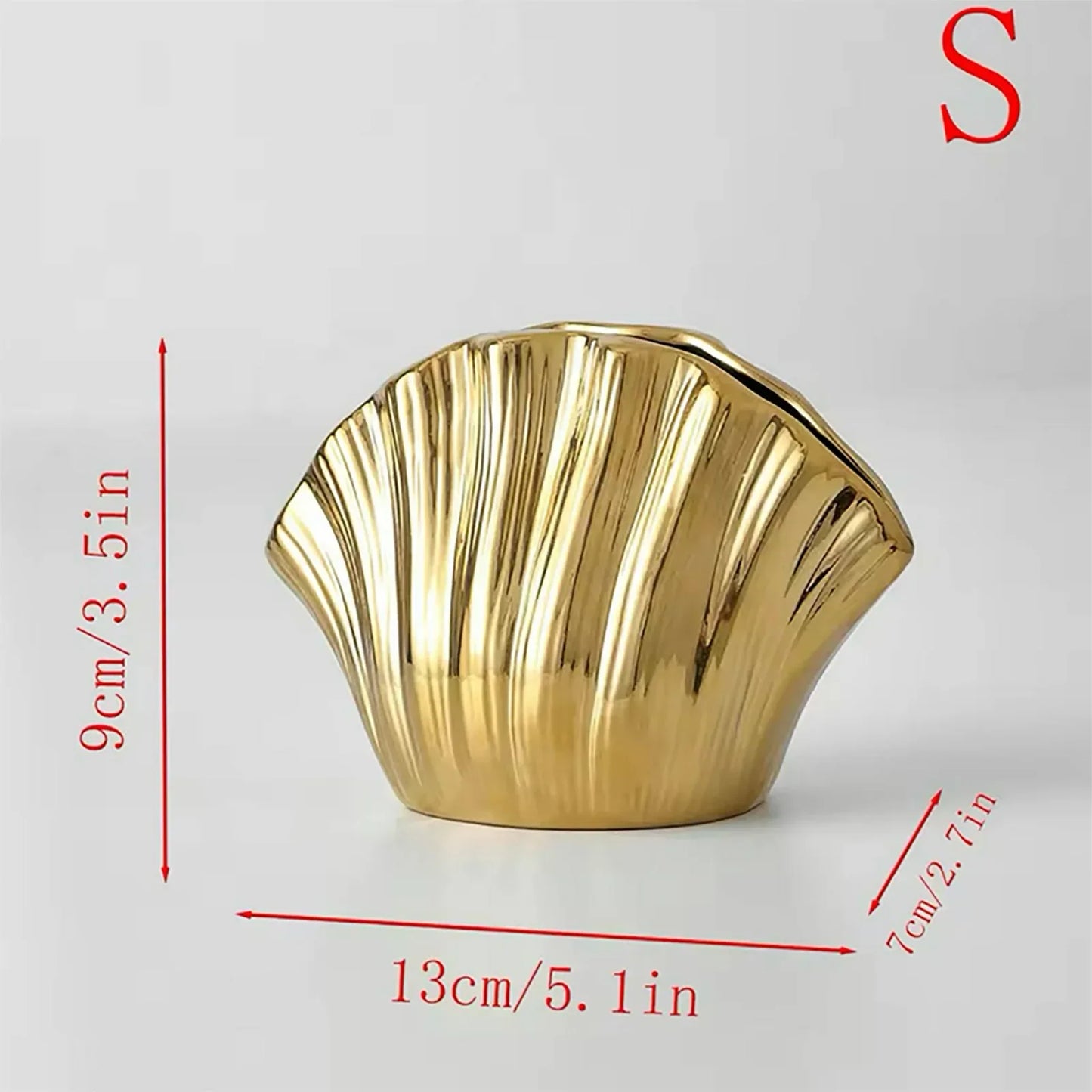 Decorbites™ Gradient Shell Keramikvase | Bunte Blumentopf Heimdekoration & Accessoires