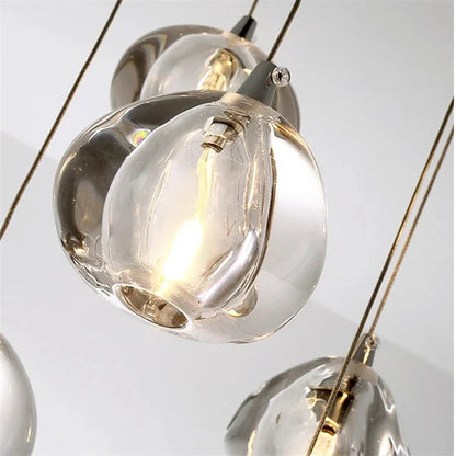 Decorbites™ Kristall-LED-Kronleuchter Wassertropfen-Design Luxus-Kugelleuchte Hängeleuchte