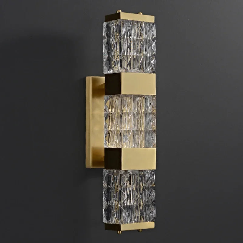 Decorbites™ Kristall-Rechteck-Wandleuchte: Luxuriöse moderne LED-Beleuchtung für Wohnzimmer, Schlafzimmer, Treppenhaus, TV-Dekoration