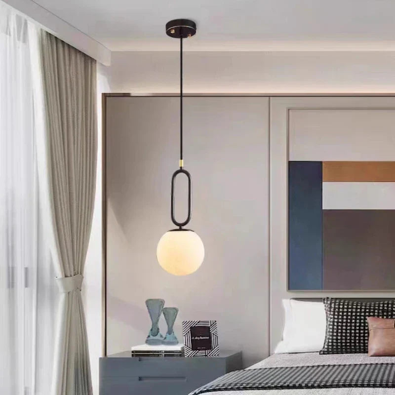 DecorBites™ Brass LED Pendant Lights with Natural Marble Finish and Adjustable G9 Bulb